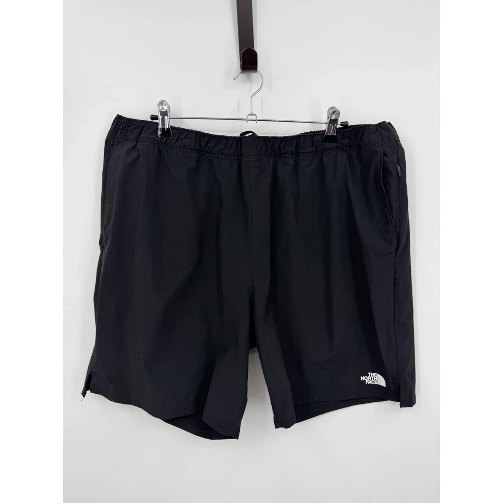 The North Face Wander Shorts Mens XXL Black Elastic Waist Active Hiking NF0A535Q